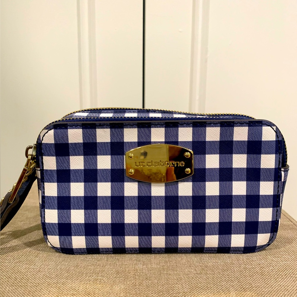 Liz Claiborne blue and white purse.
